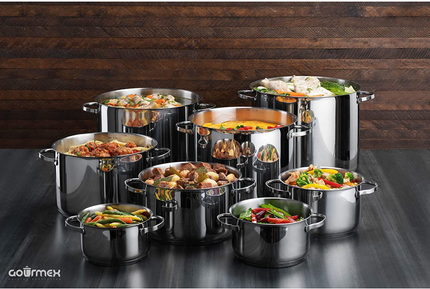 INDUCTION COOKWARE STOCKPOTS WITH LIDS