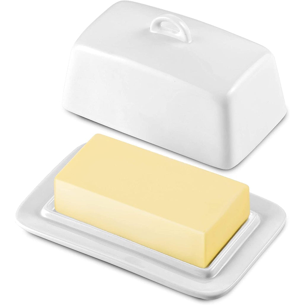 Fissman Butter Dish with Transparent Cover Lid 
