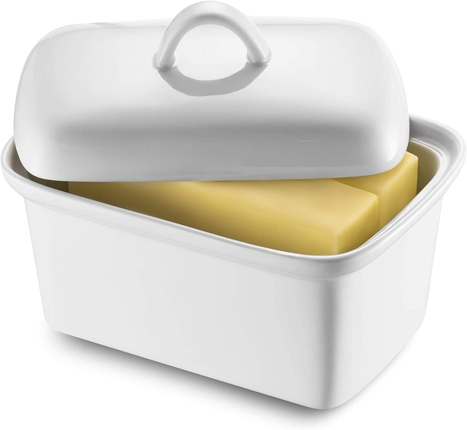 GOURMEX Large Butter Box with Lid | Fits One Pound of Butter