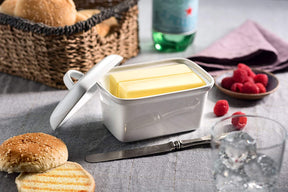 GOURMEX Classic Butter Dish with Lid | Fits One Stick of Butter