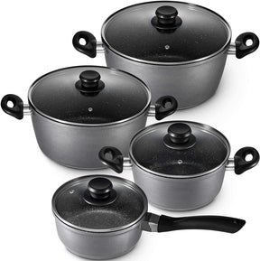 GOURMEX 7L Induction Casserole Pot | Black with Nonstick Coating